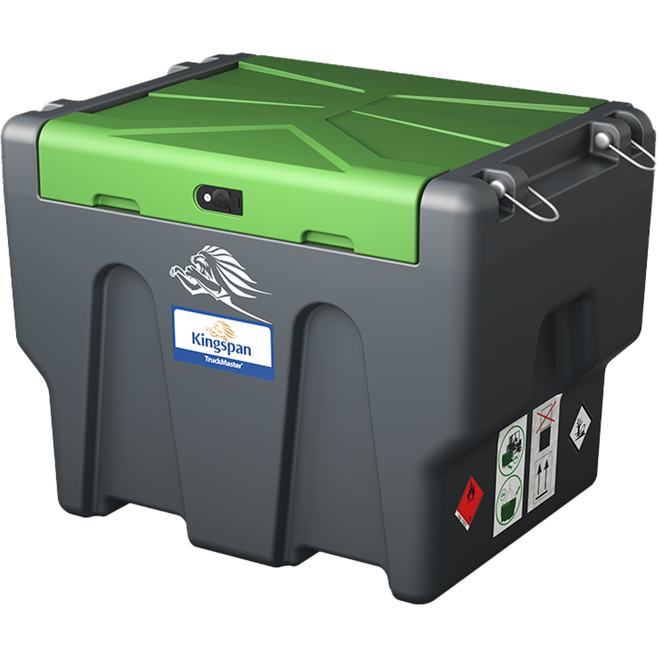 Black TruckMaster® Portable Diesel Storage & Dispensing Tank 114 Gal — TM114